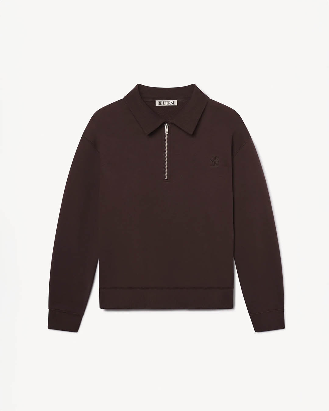 Eterne Zip up Polo Sweatshirt