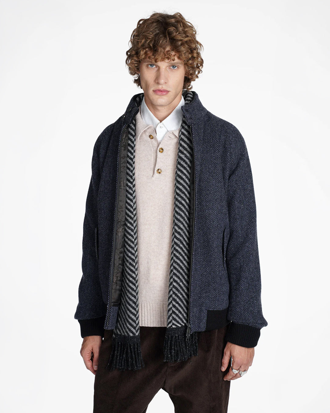 Baracuta Herringbone Wool