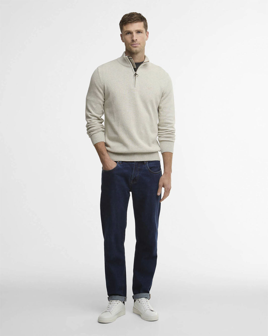Barbour Cotton Half Zip Jumper