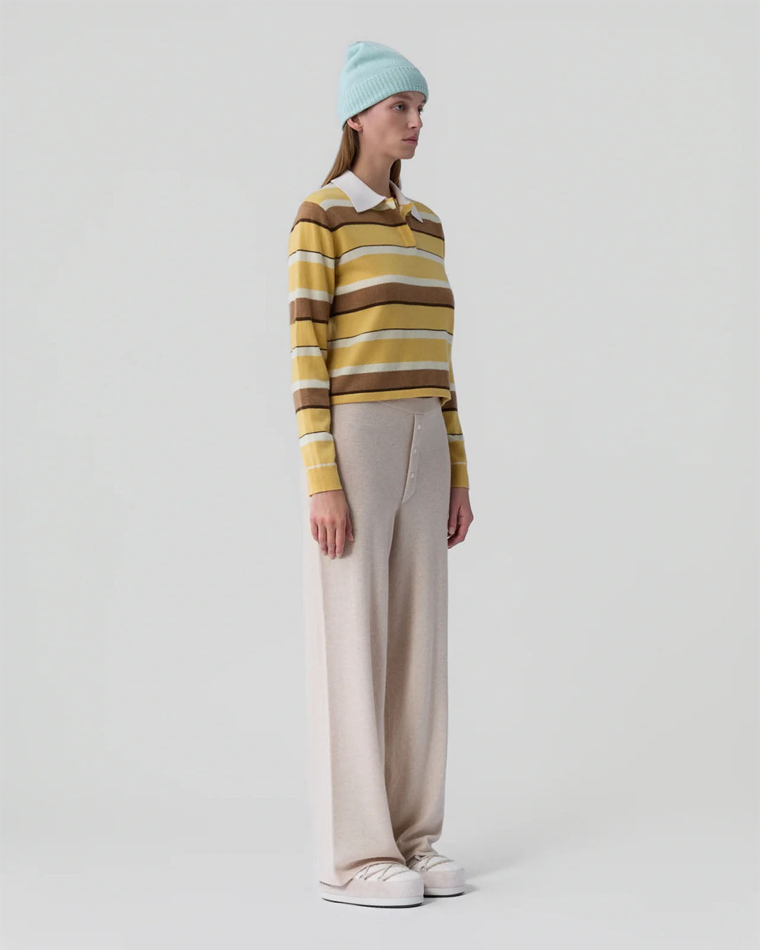 Guest In Residence Cropped Stripe Rugby