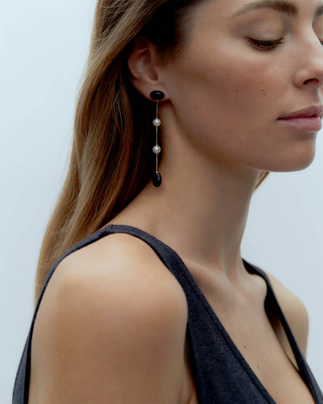 Ragbag Dualism Long Earrings