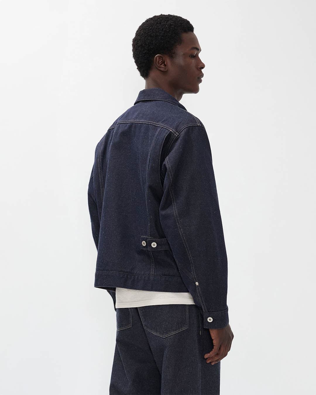 Norse Projects Svendborg broken twill cotton linen denim jacket