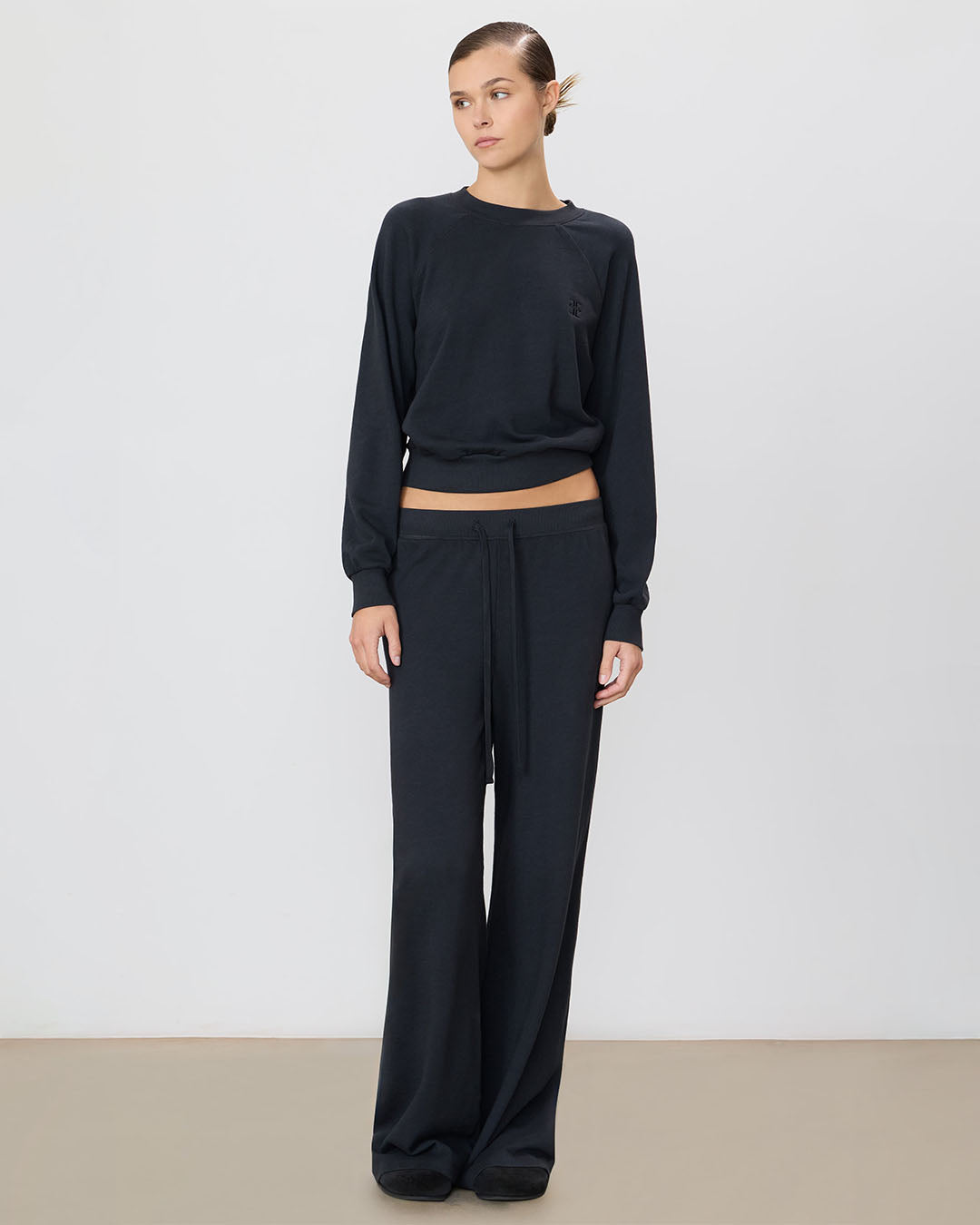 Eterne Drawstring Wide Leg Sweatpants