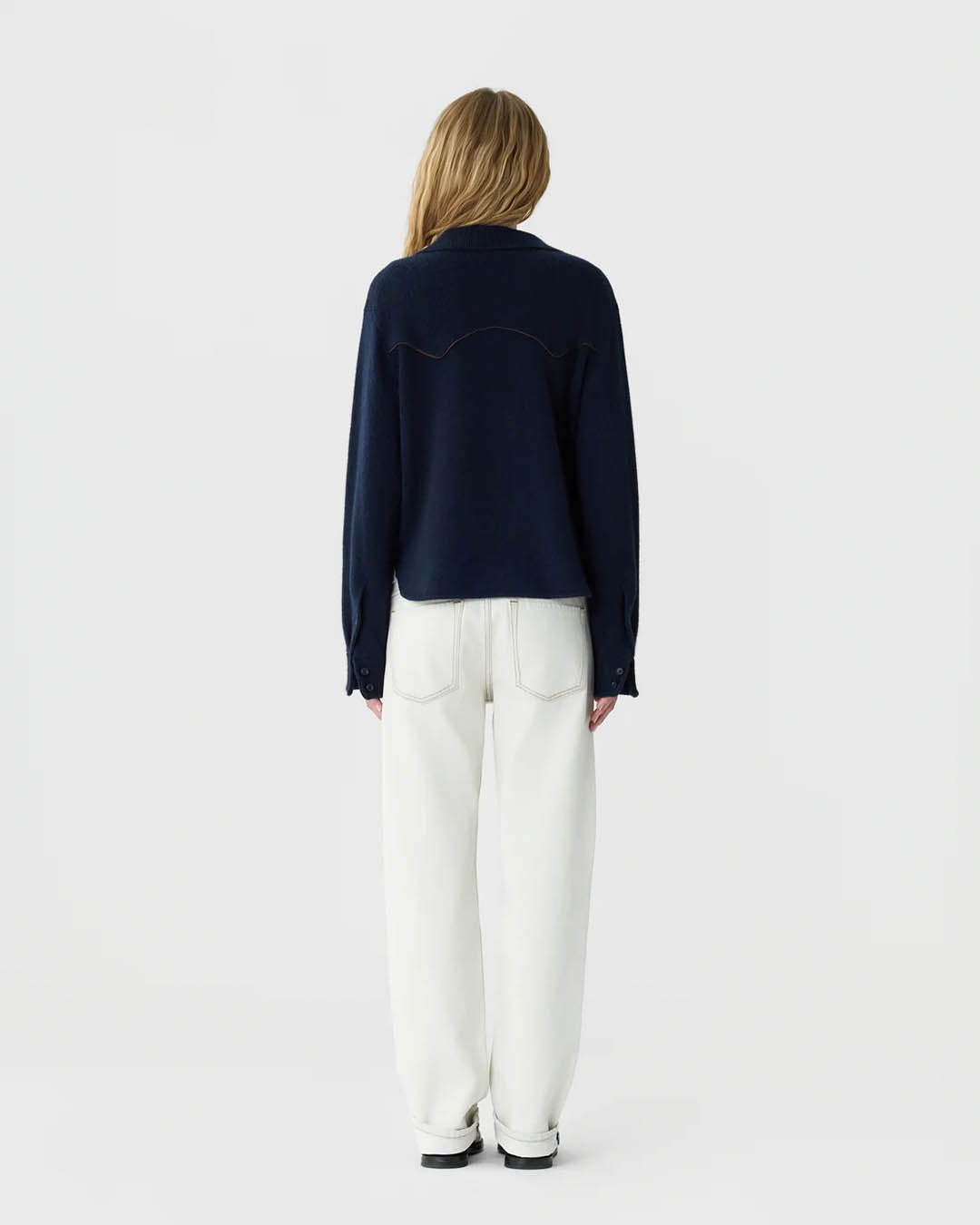 Guest In Residence Cropped Western Shirt