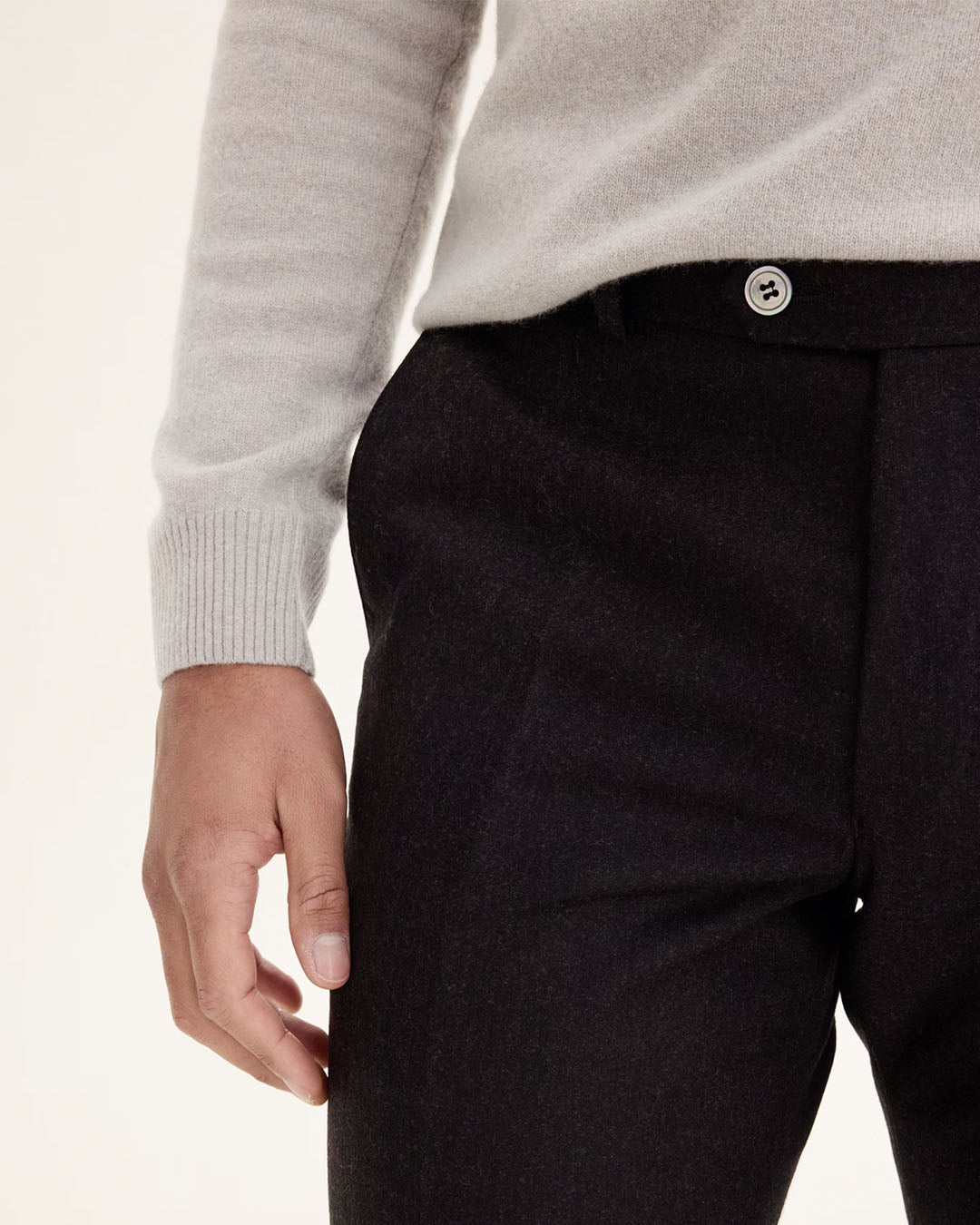 Oscar Jacobson Denz Turn Up Trousers