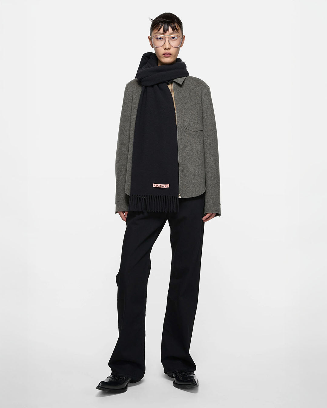 Acne Studios Fringe Wool Scarf
