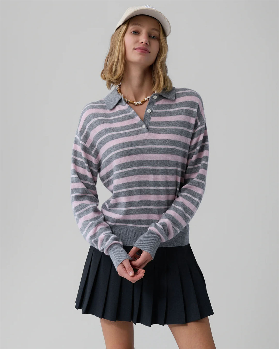 Guest In Residence Collegiate Stripe Polo