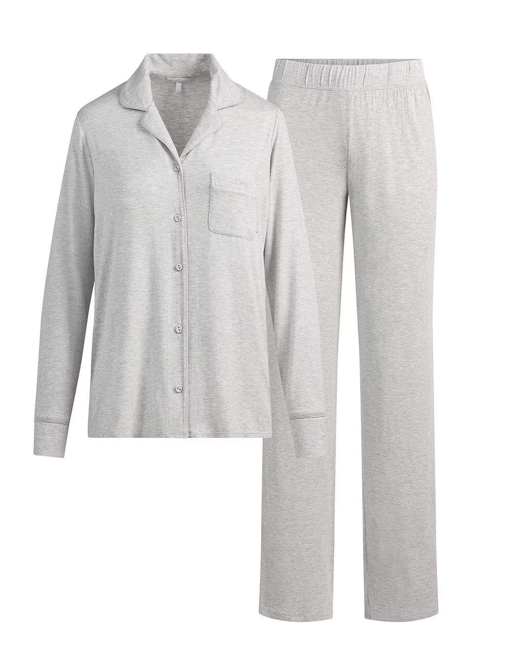 SKIMS Long Sleeve Button Up Set