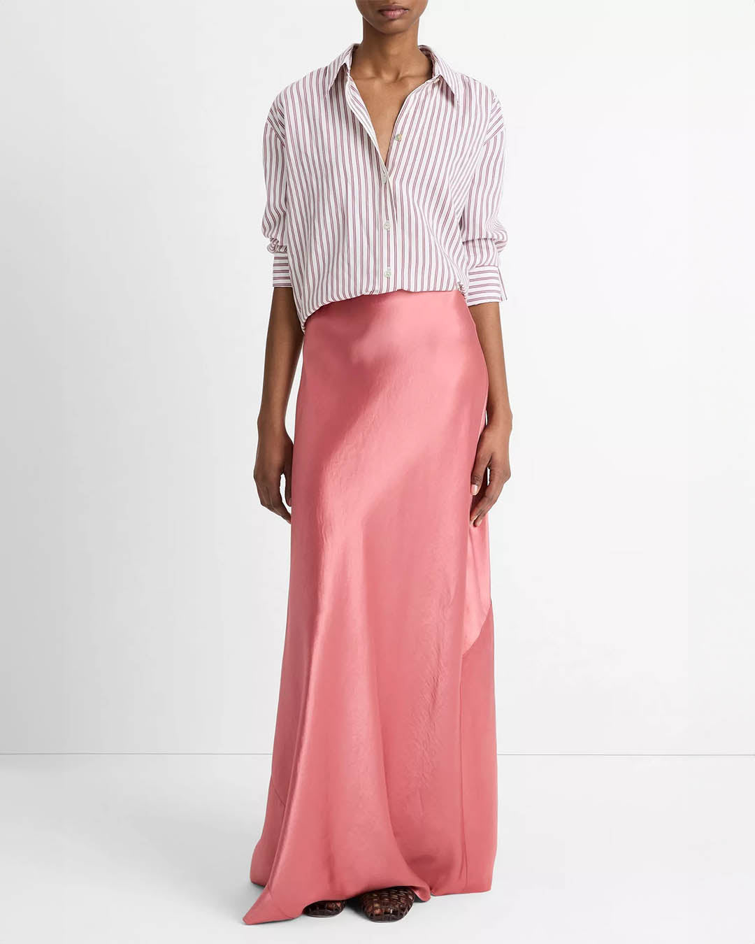 Vince Satin Maxi Skirt
