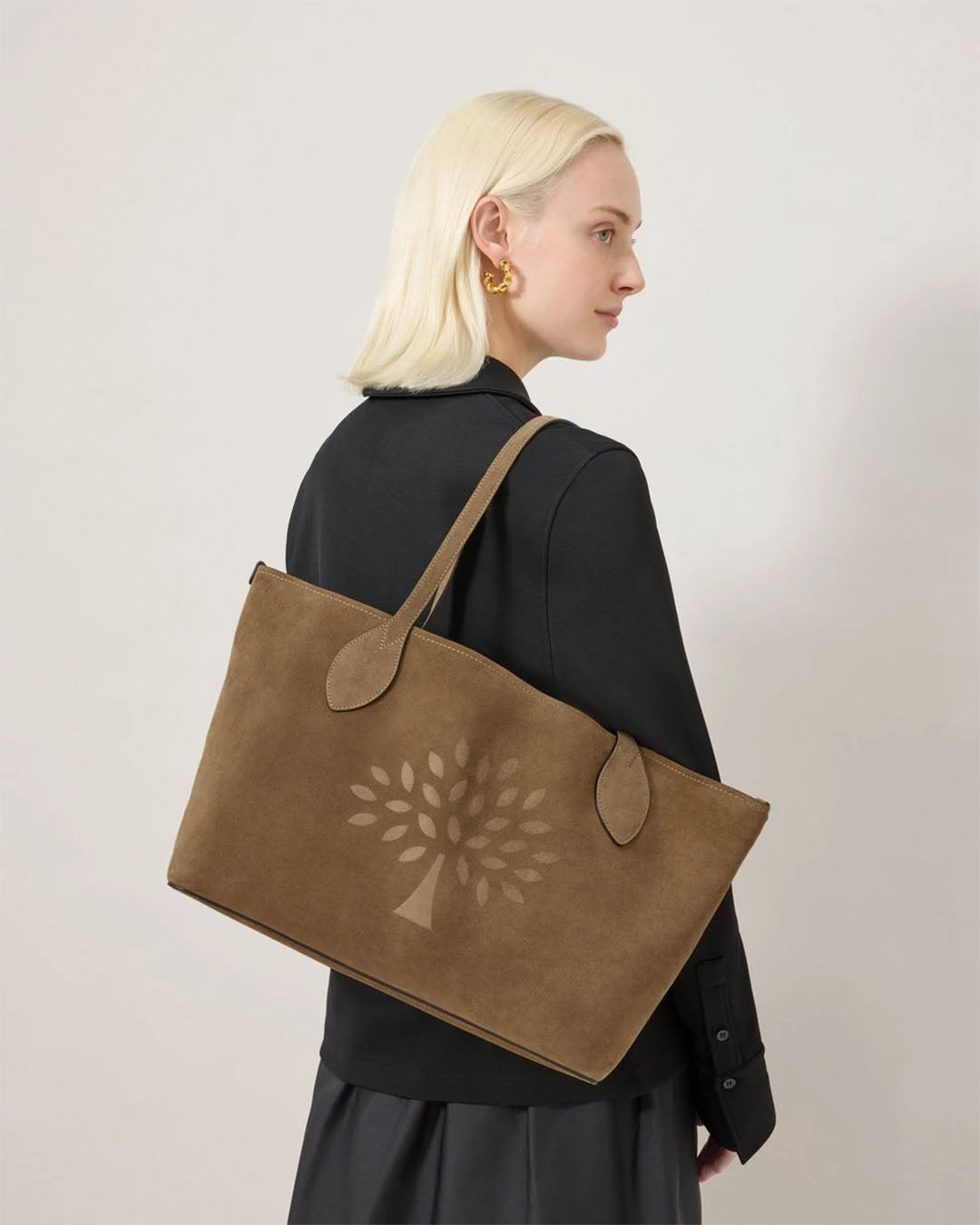 Mulberry Suede Tote