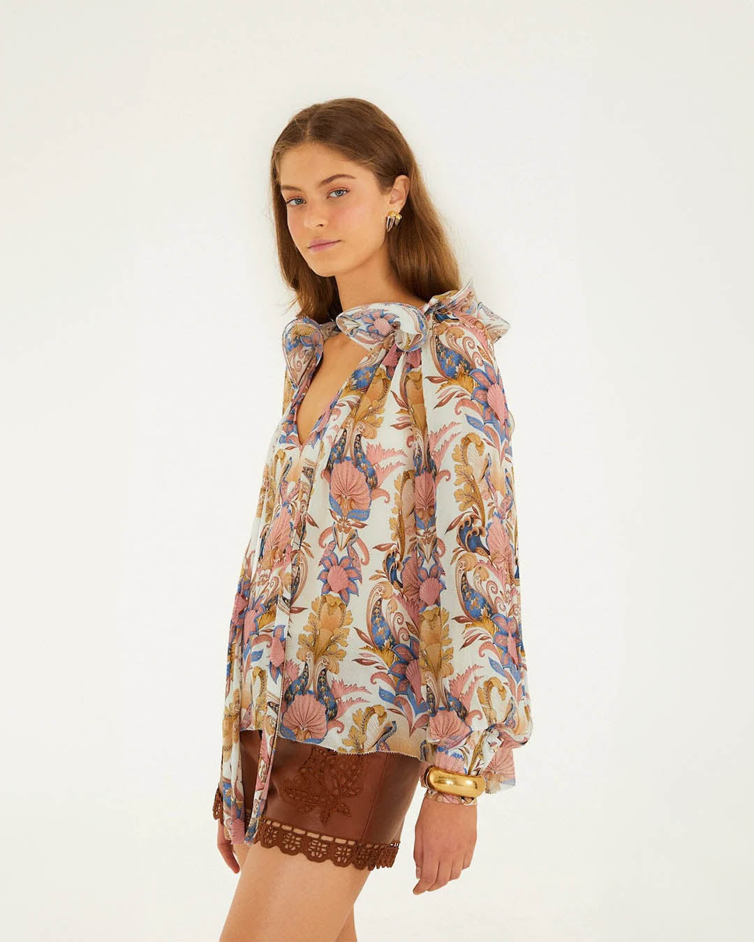 Farm Rio Sea Garden Blouse