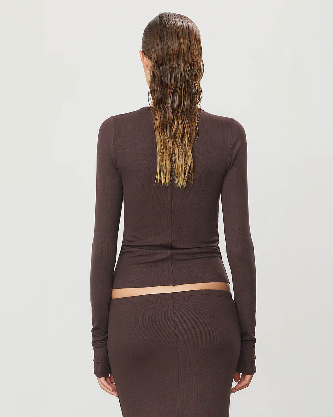 Eterne Long Sleeve Fitted Top