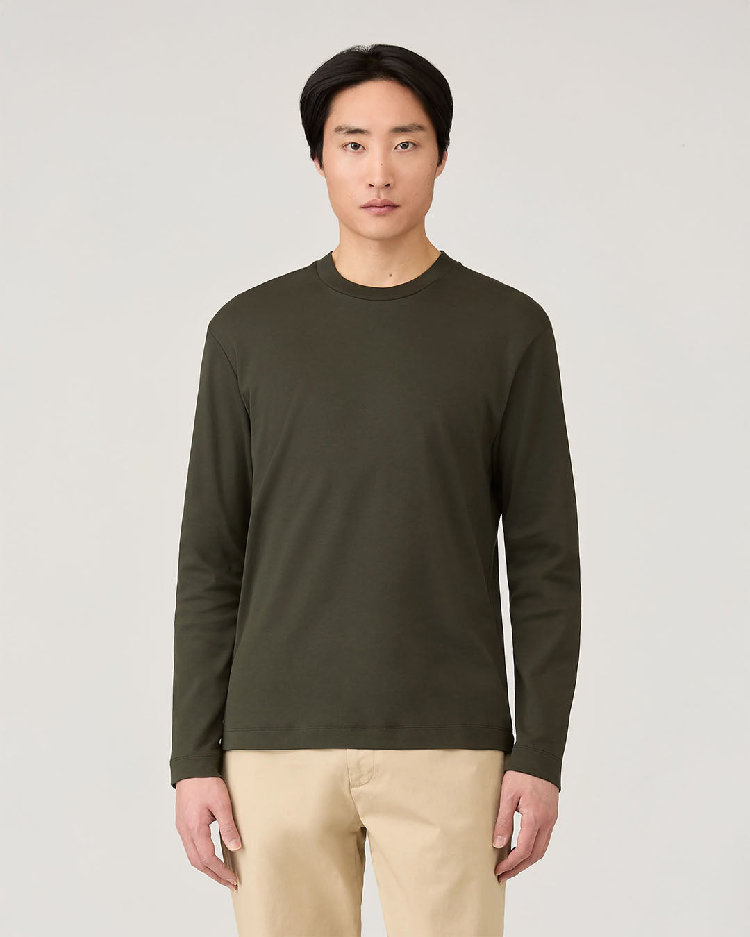 Sunspel Long Sleeve Heavyweight T‑shirt
