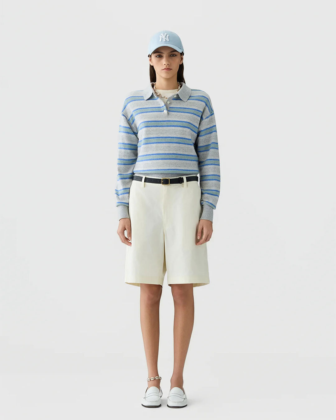Guest In Residence Collegiate Stripe Polo