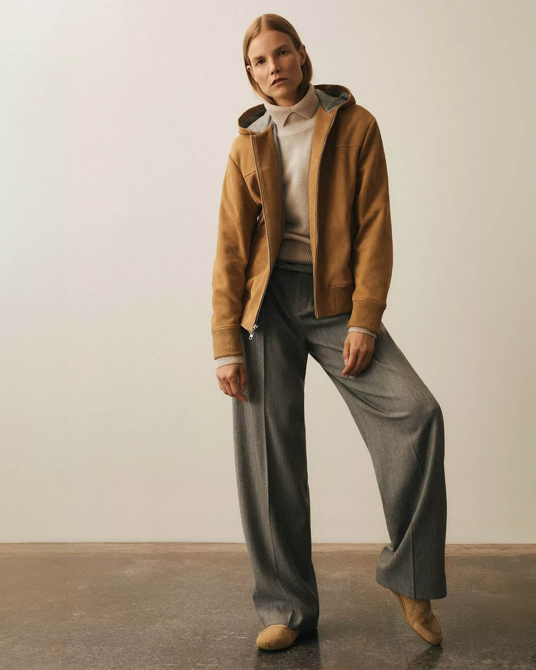 Vince High Waist Wool Trousers