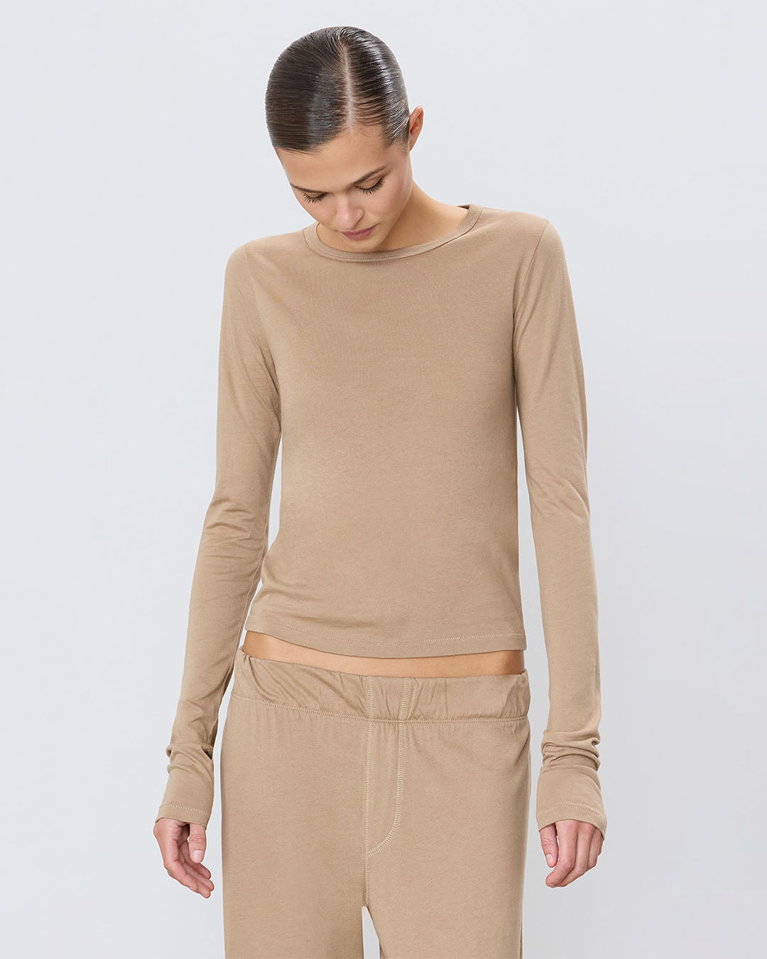 Eterne Fitted Crewneck L/S T-Shirt