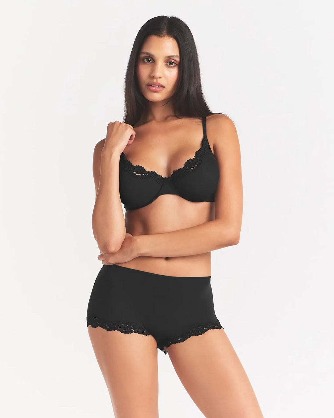 SKIMS Fits Everybody Lace Boy Short