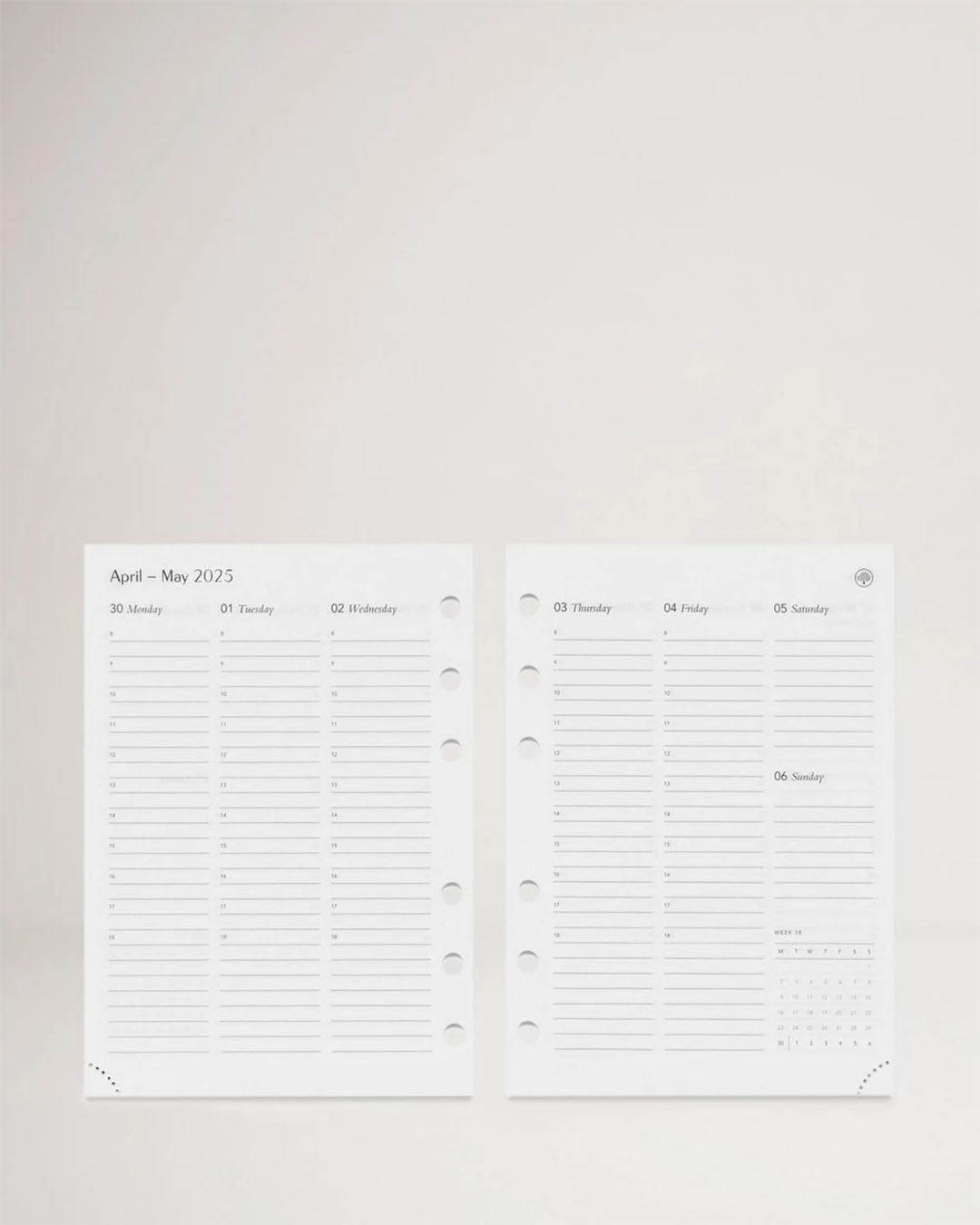 Mulberry Diary - Week to View Agenda