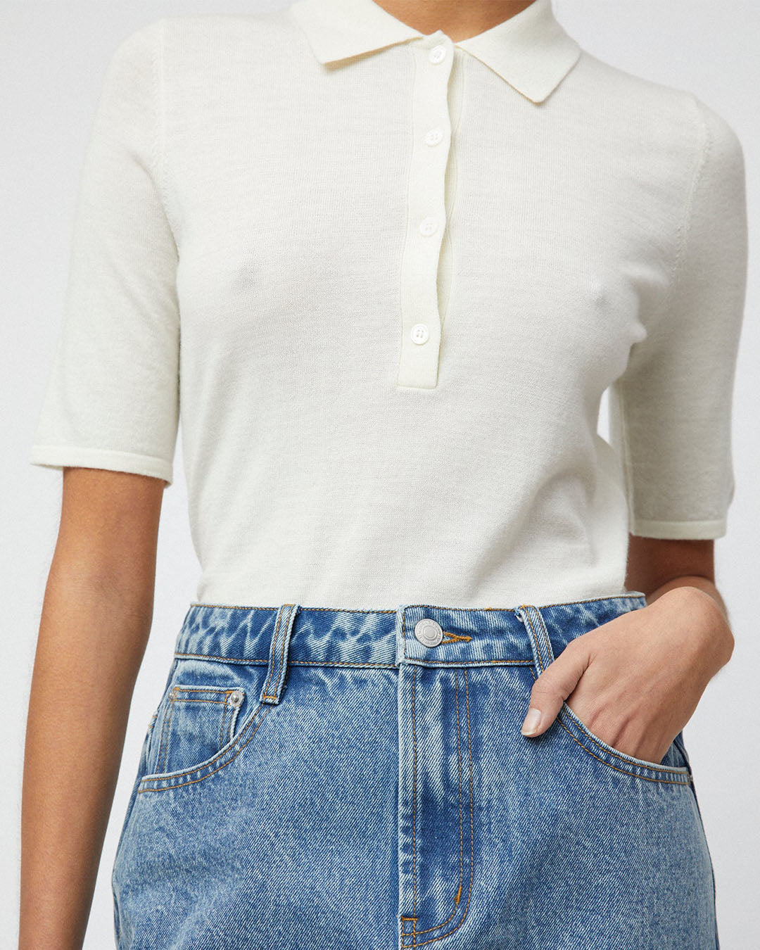 FWSS Celeste Pique Tee