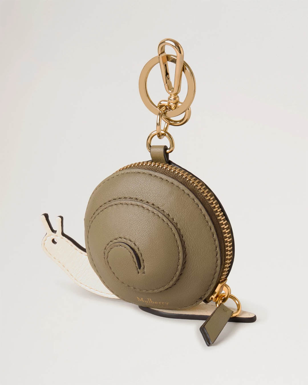 Mulberry Snail Zipped Case Keyring