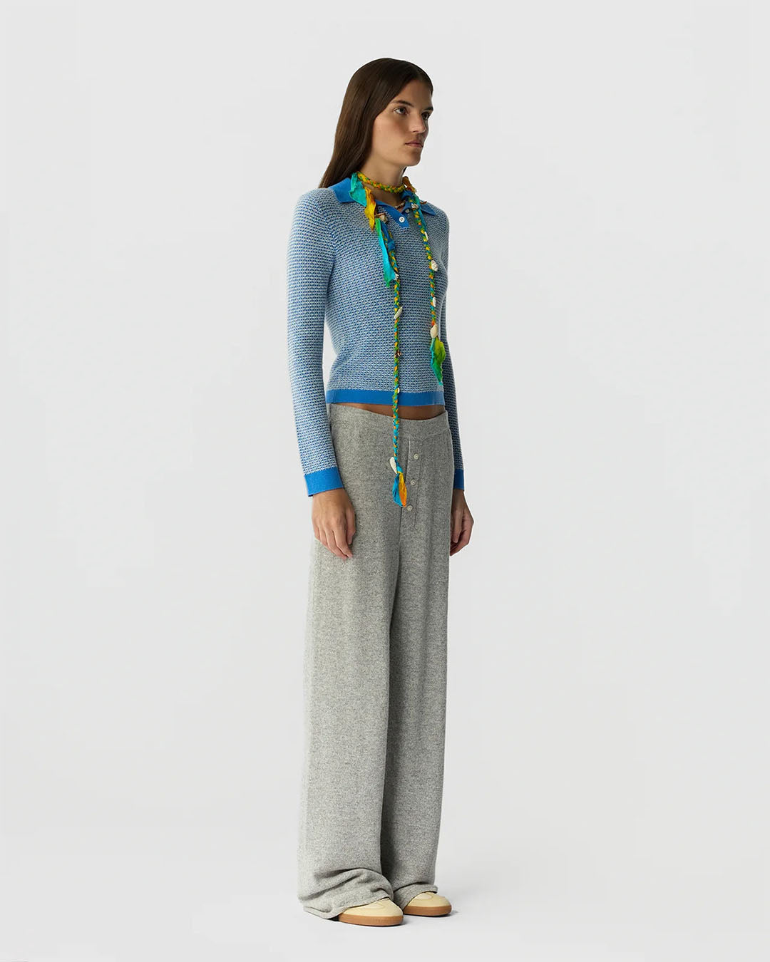 Guest In Residence Pique LS Shrunken Polo