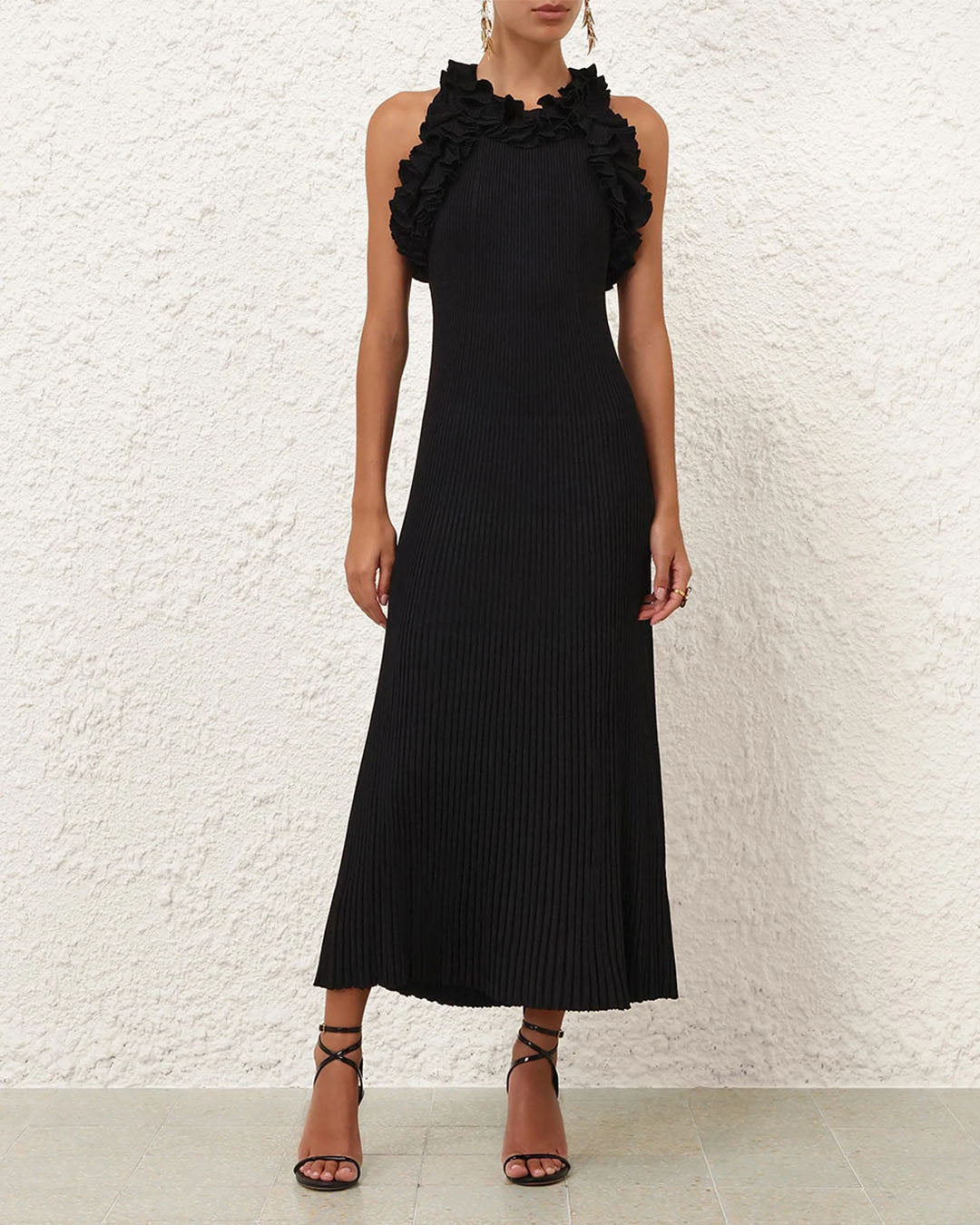Zimmermann Luna Ruffle Midi Dress