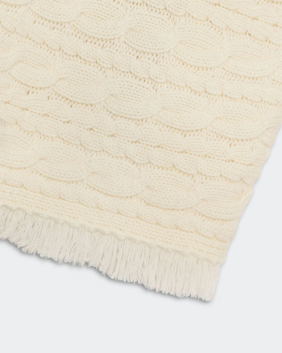 Guest In Residence Cropped Cable Turtleneck