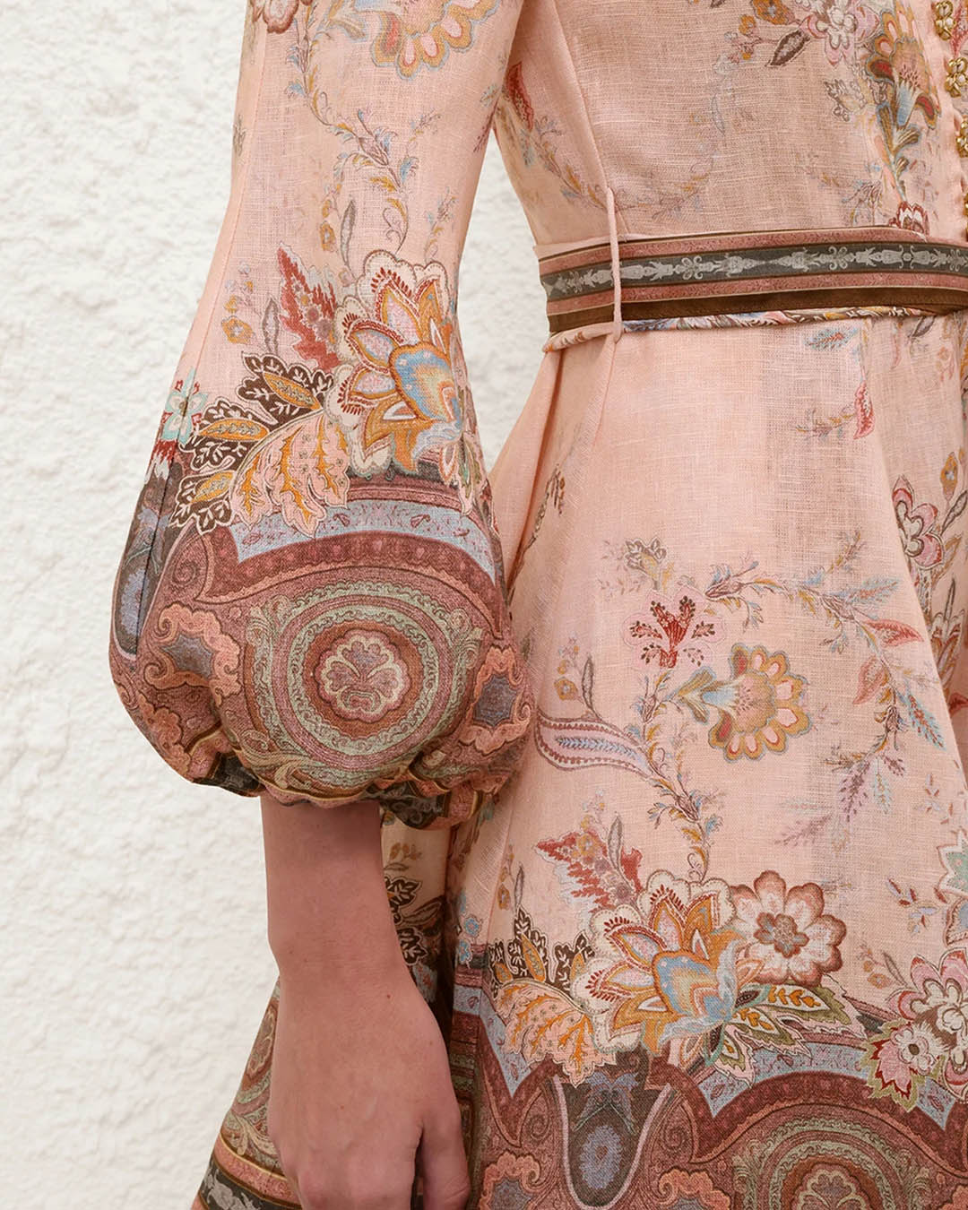 Zimmermann Alchemy Button Mid Dress