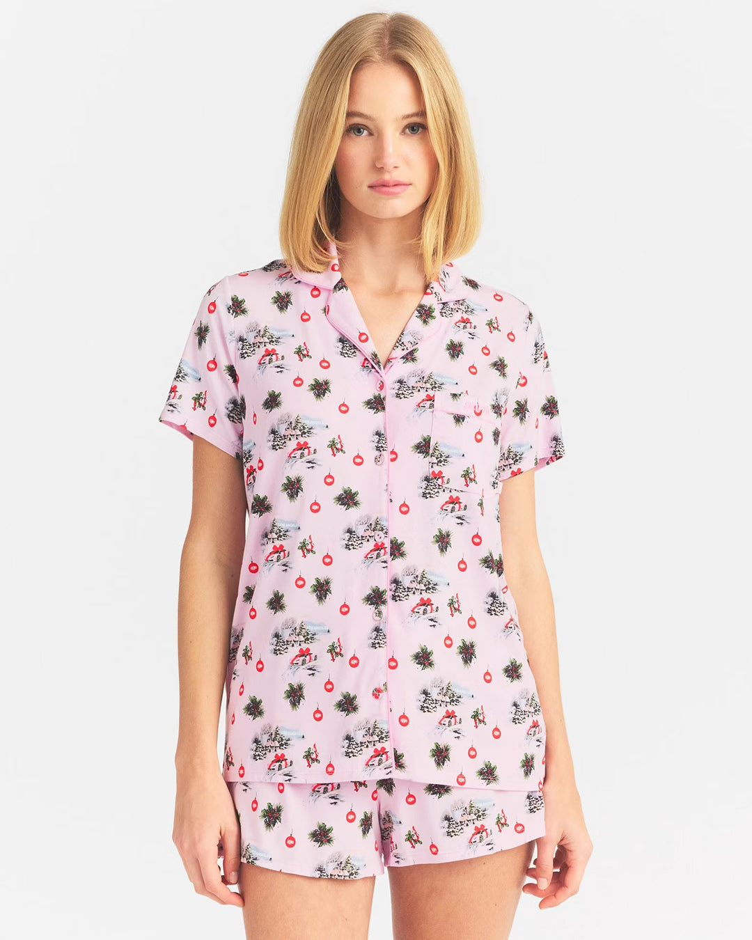 SKIMS Short Sleeve Button Up Set