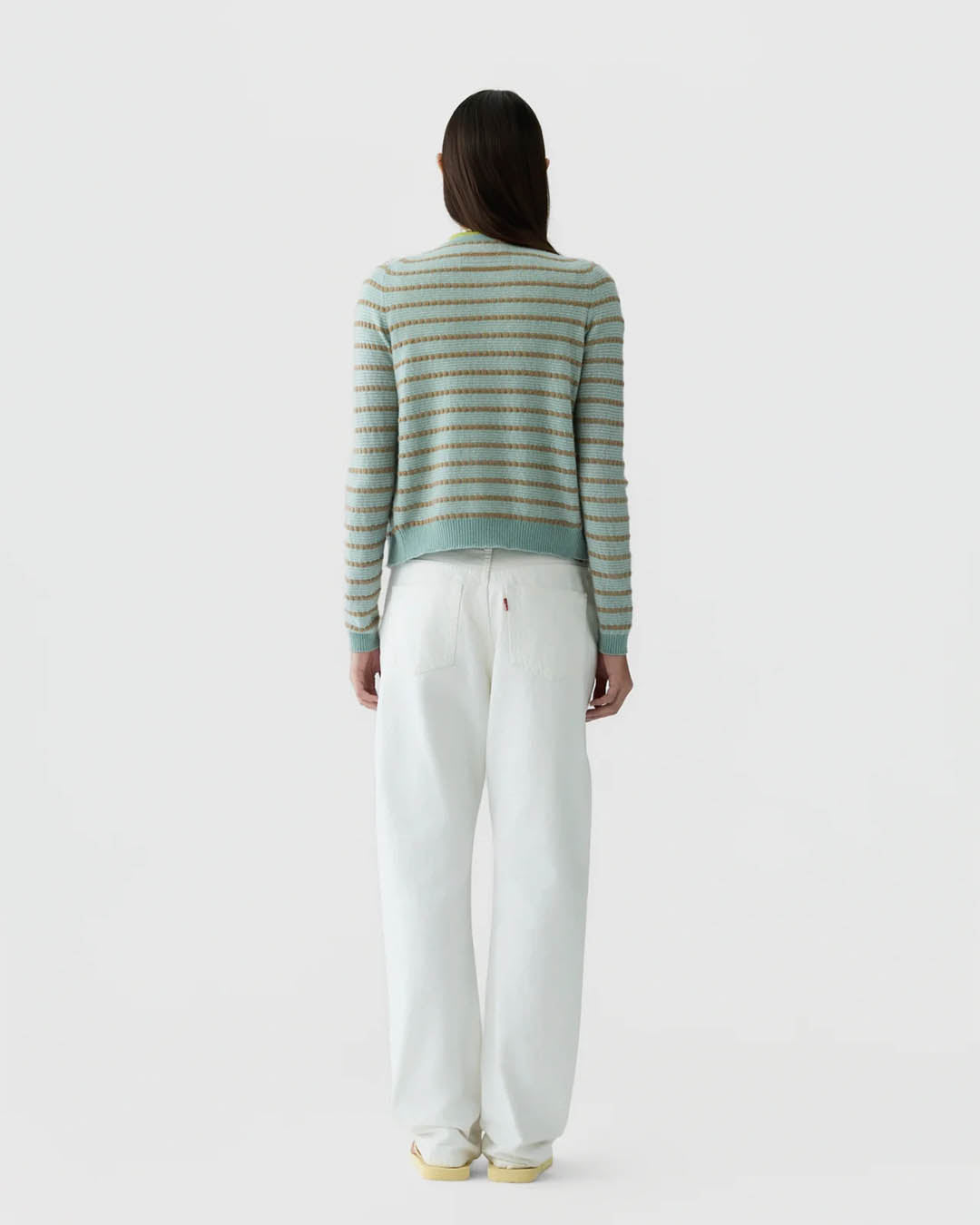 Guest In Residence Pebble Stripe Jane Cardigan