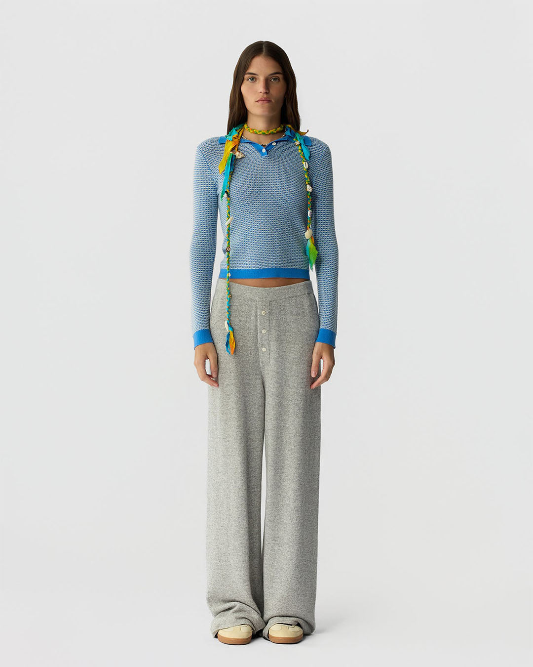 Guest In Residence Pique LS Shrunken Polo