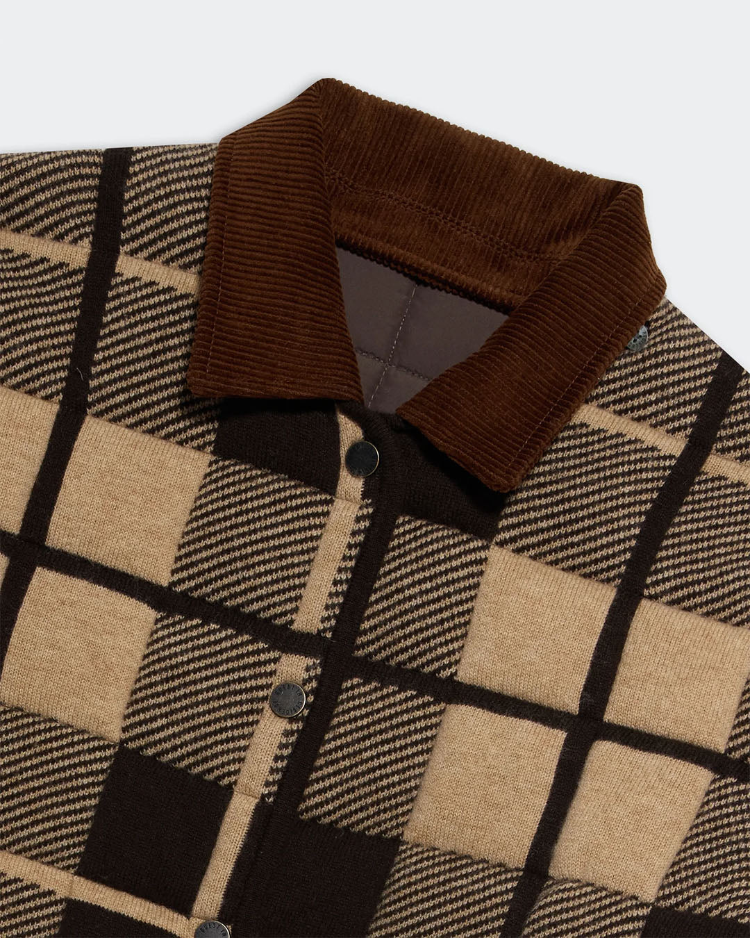 Guest In Residence Quilted Plaid Liner Jacket