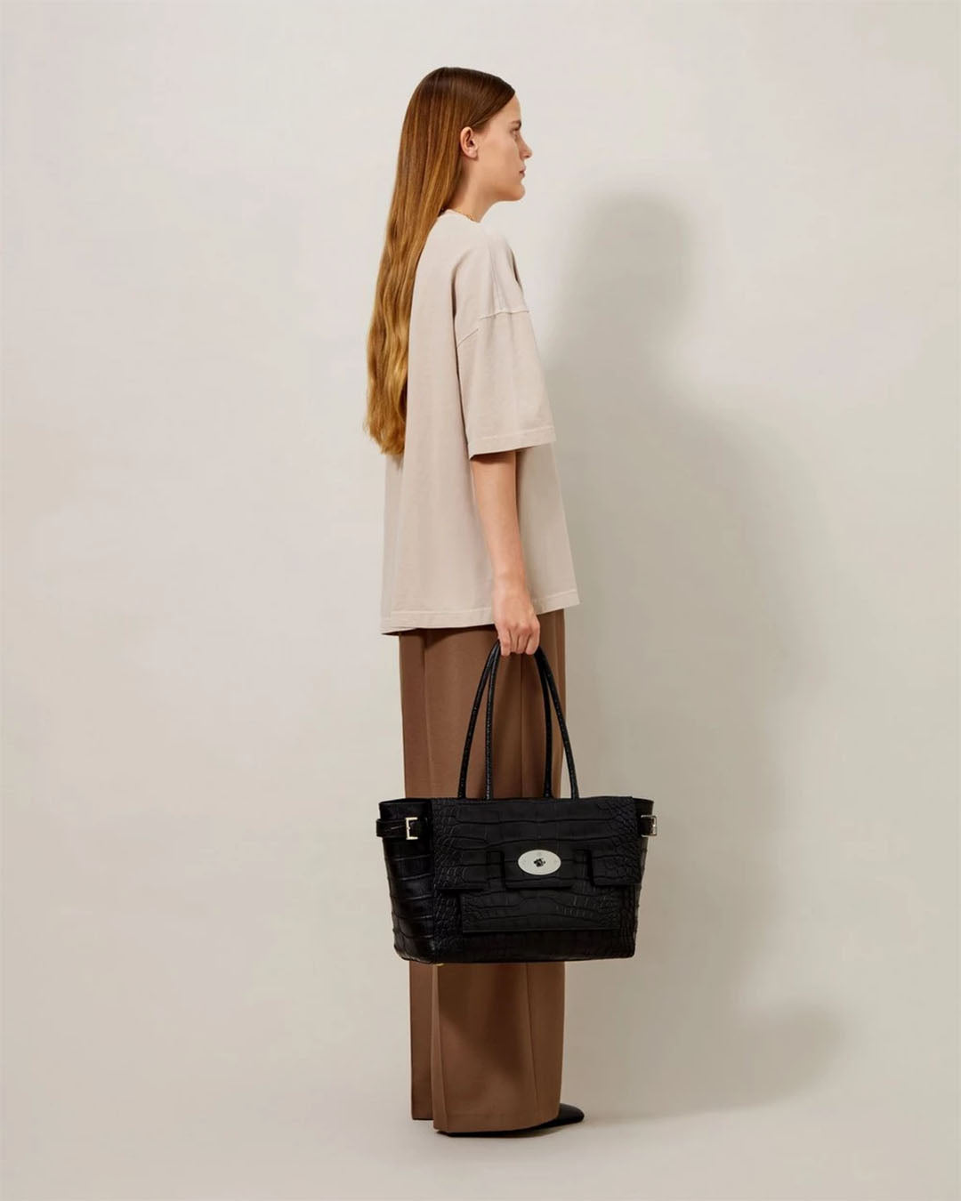 Mulberry Buckle Bayswater Croc NVT