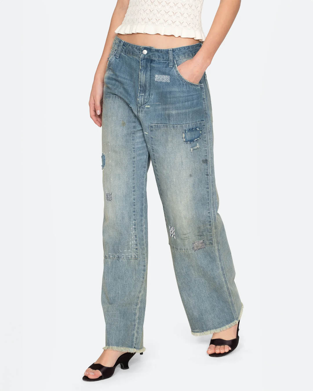 Sea New York Clara Mended Jeans
