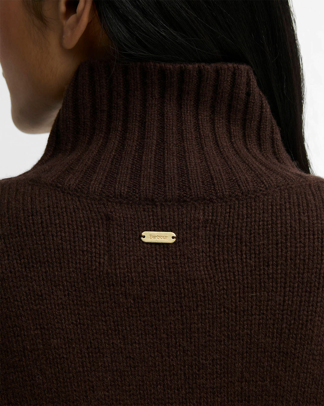 Barbour Woodhouse Cashmere-Blend Funnel Neck Jumper