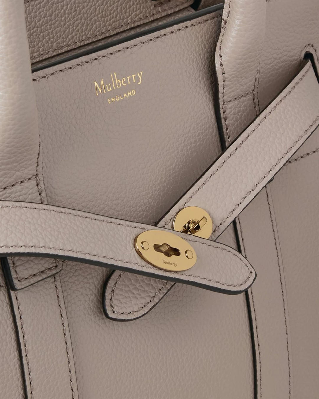 Mulberry Mini Zipped Bayswater Classic Grain