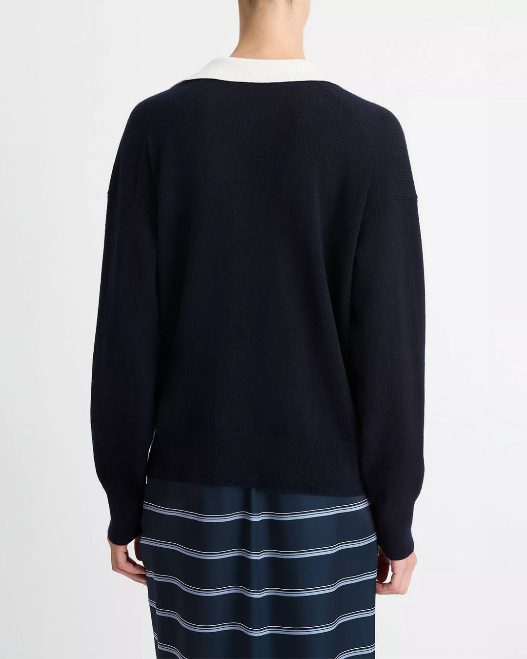 Vince Contrast Collar Polo