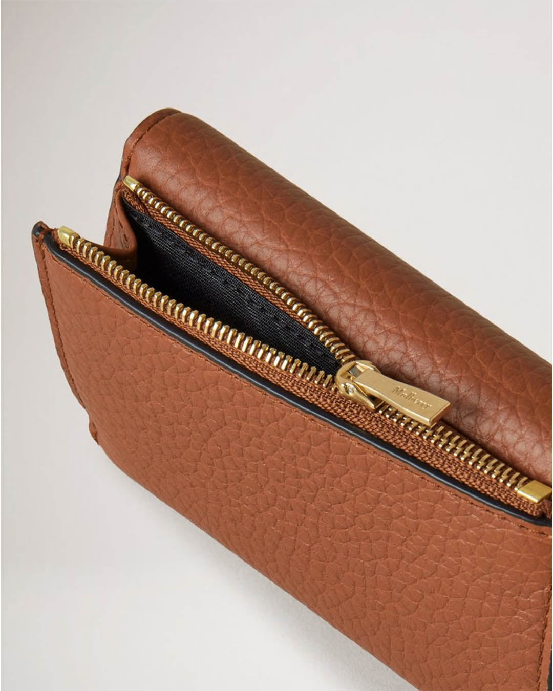 Mulberry Folded Multi-Card Wallet Heavy Grain