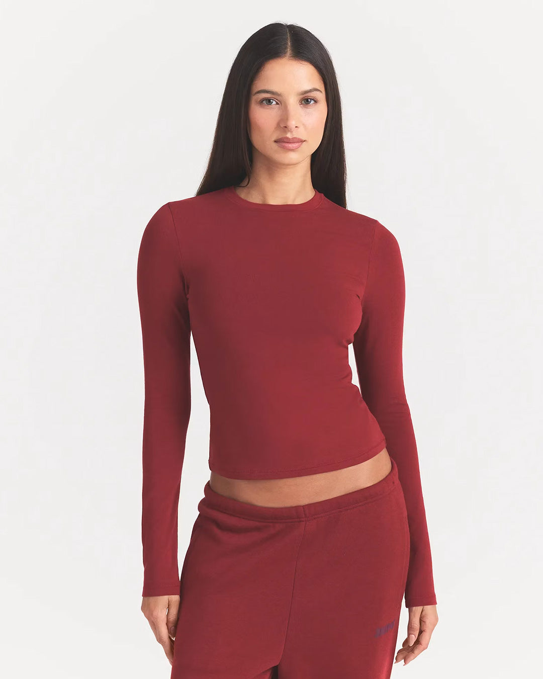 SKIMS Cotton Jersey Long Sleeve T-Shirt