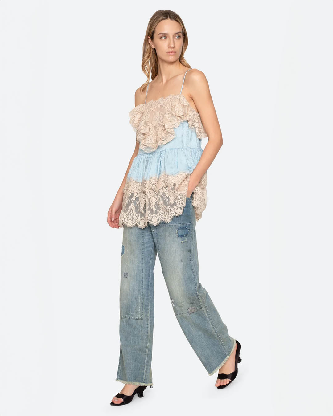 Sea New York Clara Mended Jeans