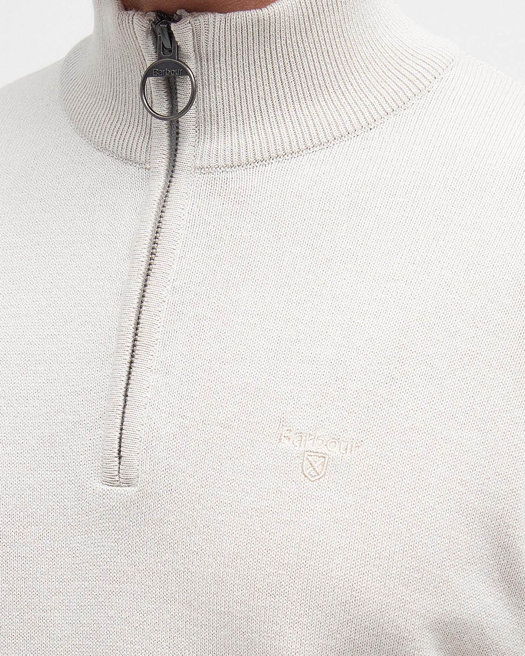 Barbour Cotton Half Zip Knitted Jumper
