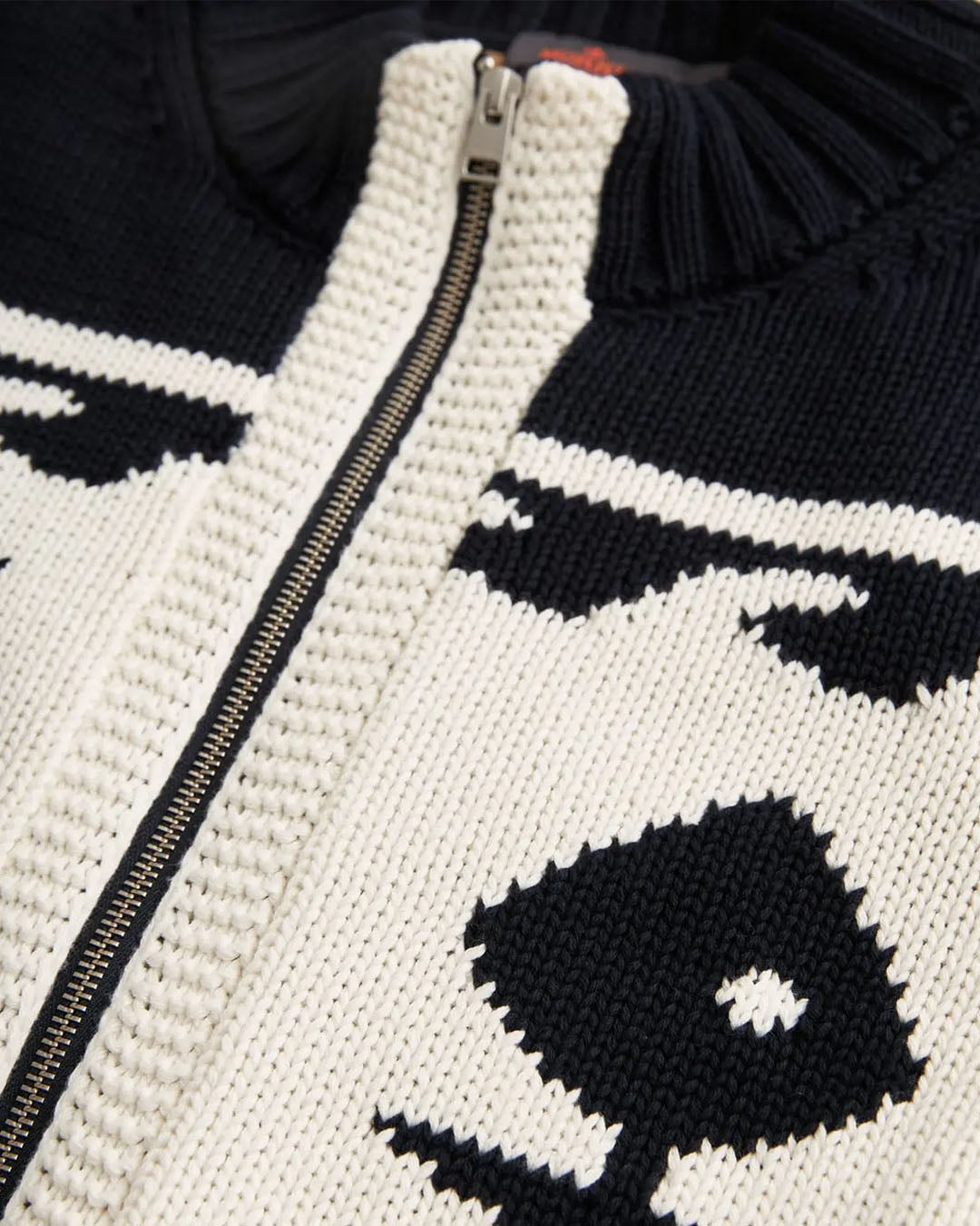 Morris Fishbone Knitted Zip