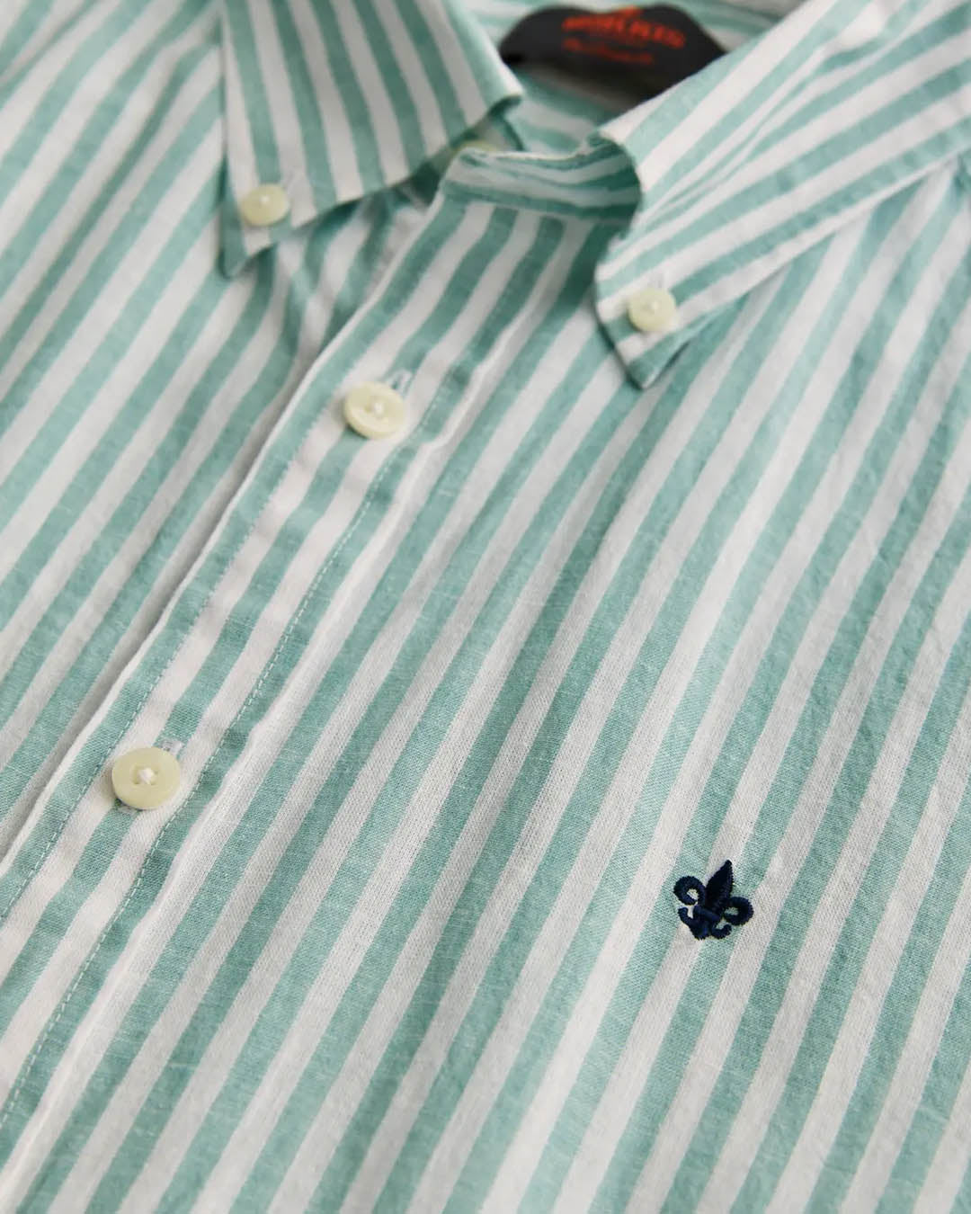 Morris Douglas Linen Stripe Shirt