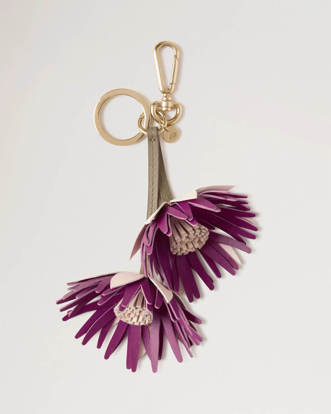 Mulberry Dalia Flower Keyring
