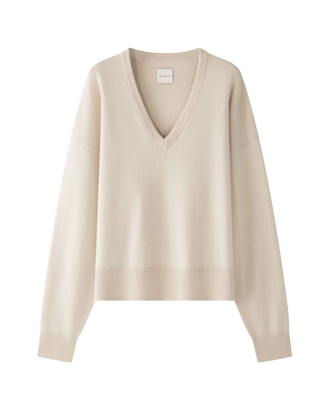 Mawei V-Neck Oversized Sweater