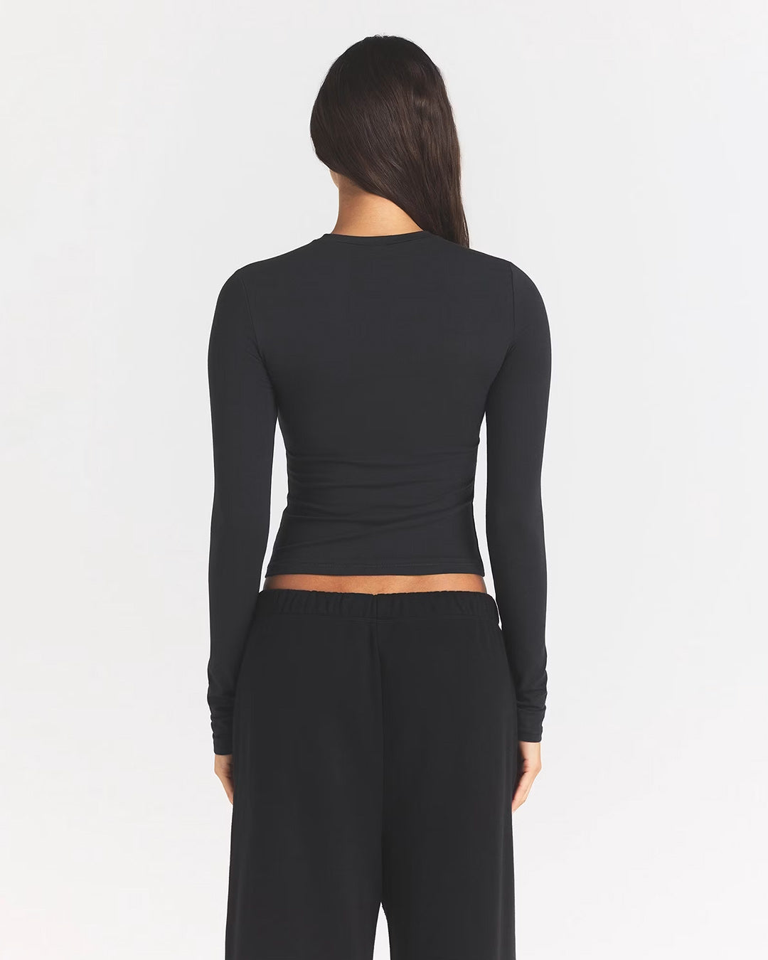 SKIMS Cotton Jersey Long Sleeve T-Shirt