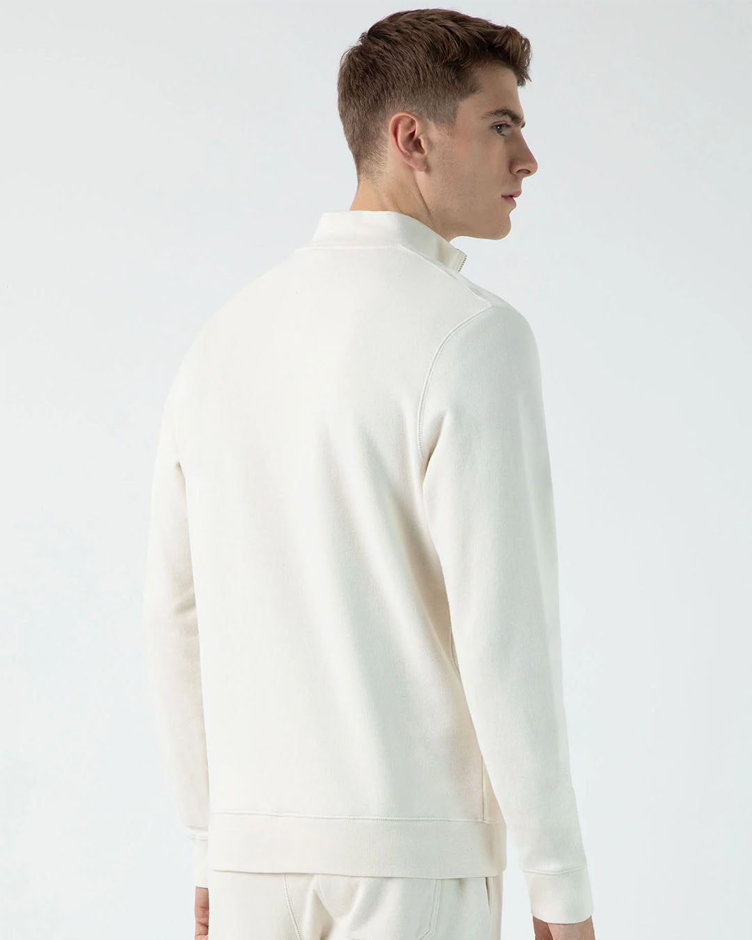 Sunspel Half Zip Sweatshirt