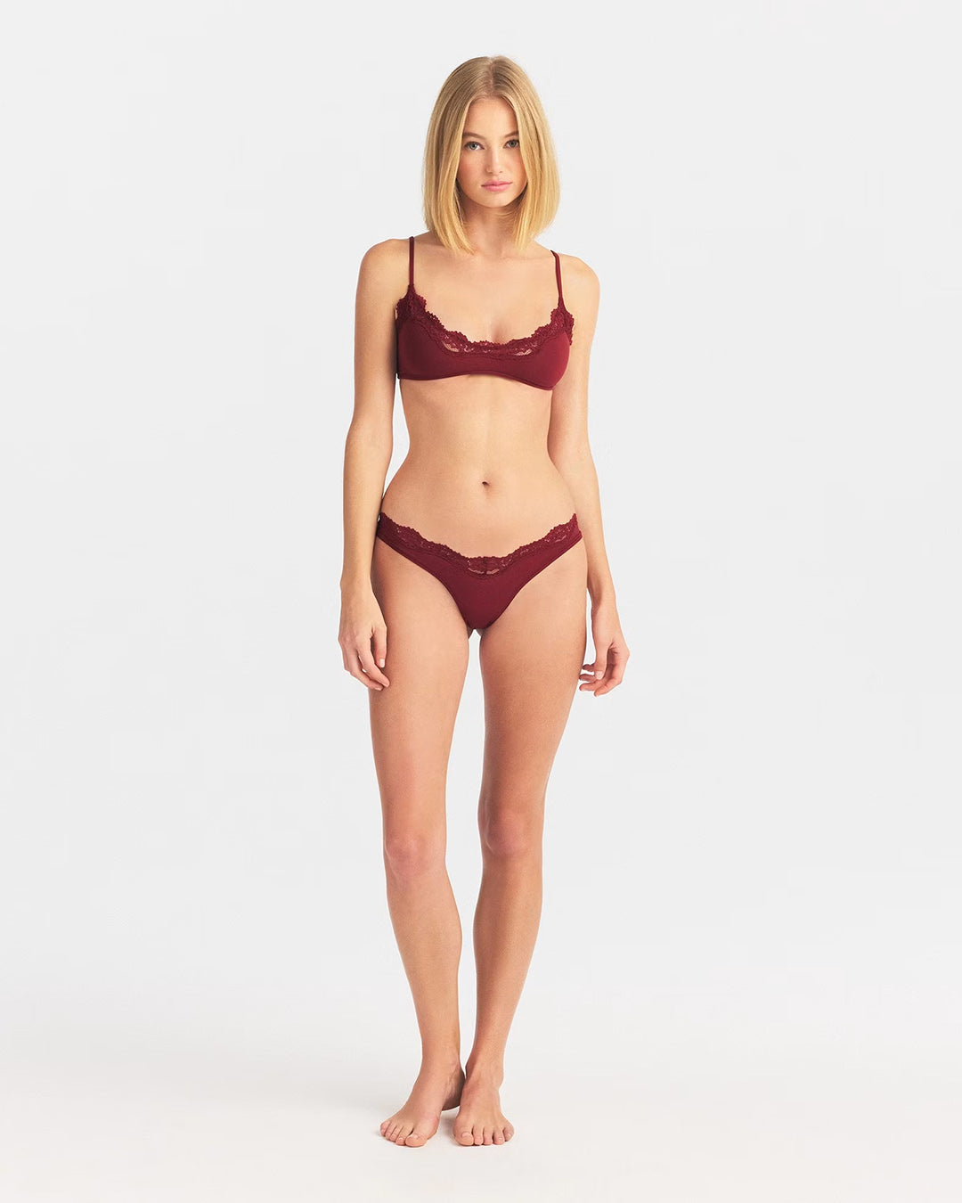 SKIMS Fits Everybody Lace Dipped Thong