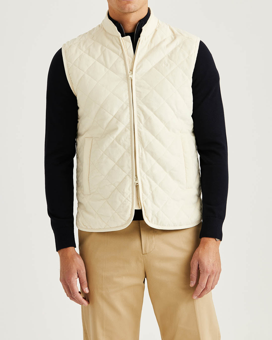 Morris Teddy Quilted Cord Vest