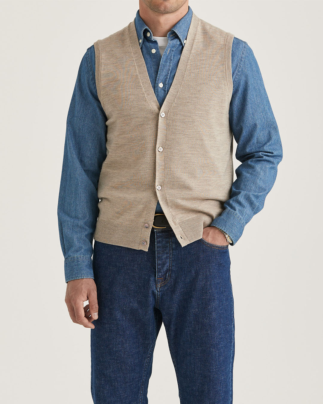 Morris Merino Slipover Vest